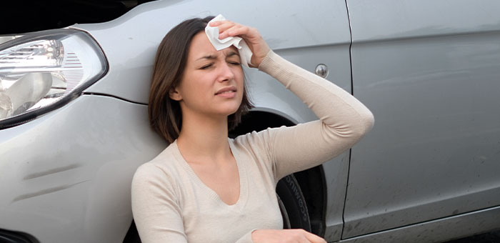 patient with dizziness needing auto accident chiropractor in McKinney