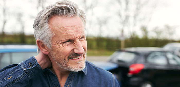 patient receiving auto accident injury chiropractic in McKinney for auto accident injury recovery